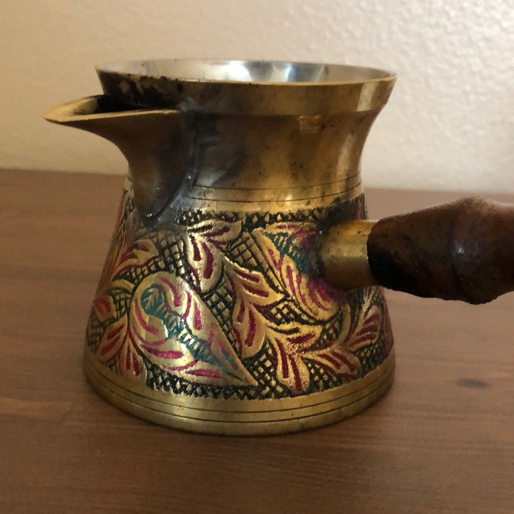 Beautiful Turkish / Arabic Travel Coffee Pot